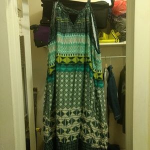 Tribal pattern summer dress